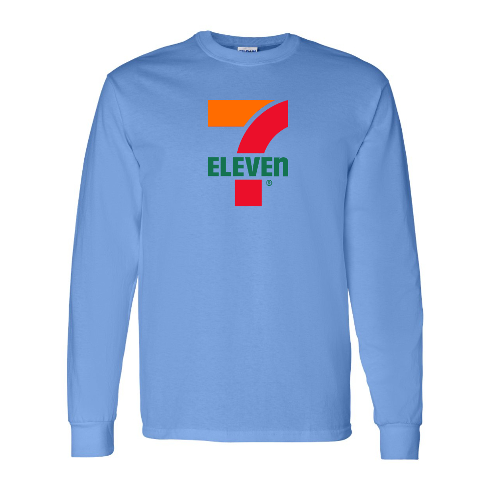 Men's 7 Eleven Logo Gildan Heavy Cotton Long Sleeve T-Shirt
