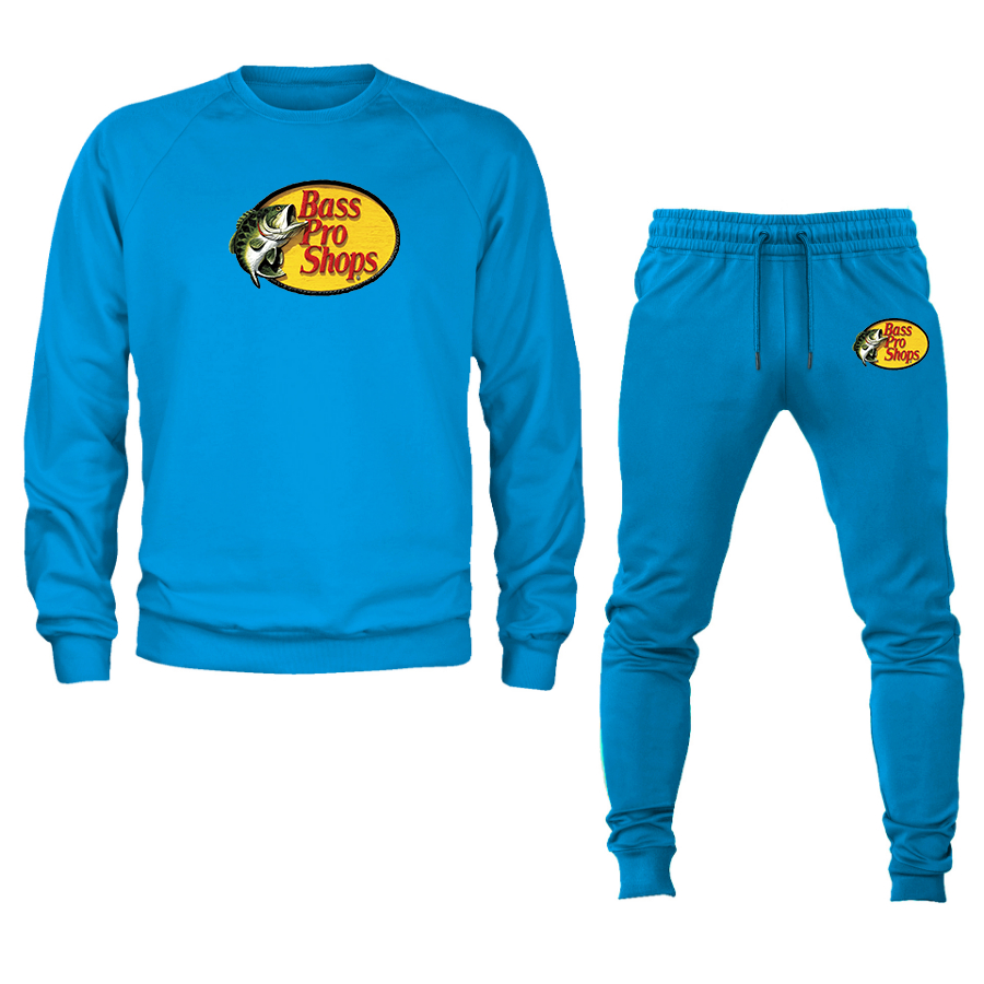 Men's Bass Pro Shops Logo Crewneck Sweatshirt Joggers Suit