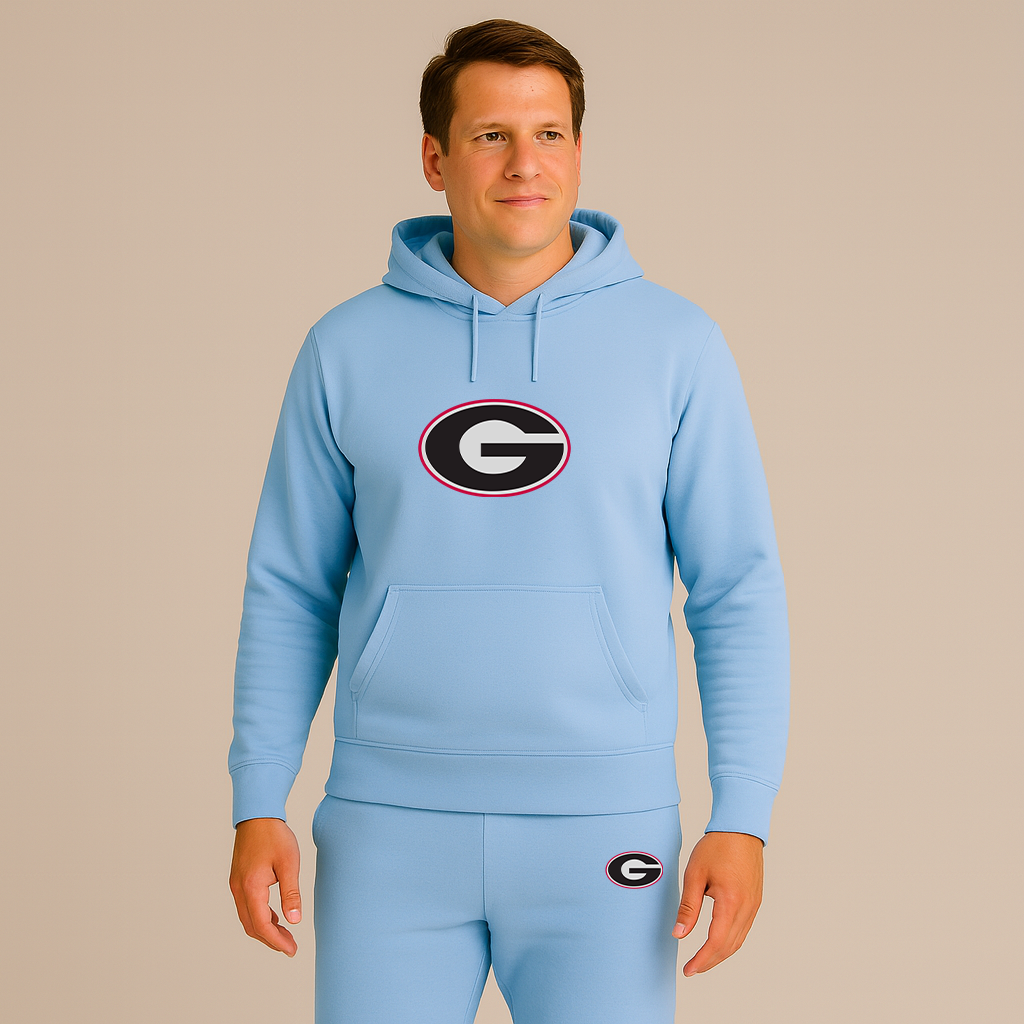 Men's Georgia Bulldogs Logo Hoodie Joggers Set