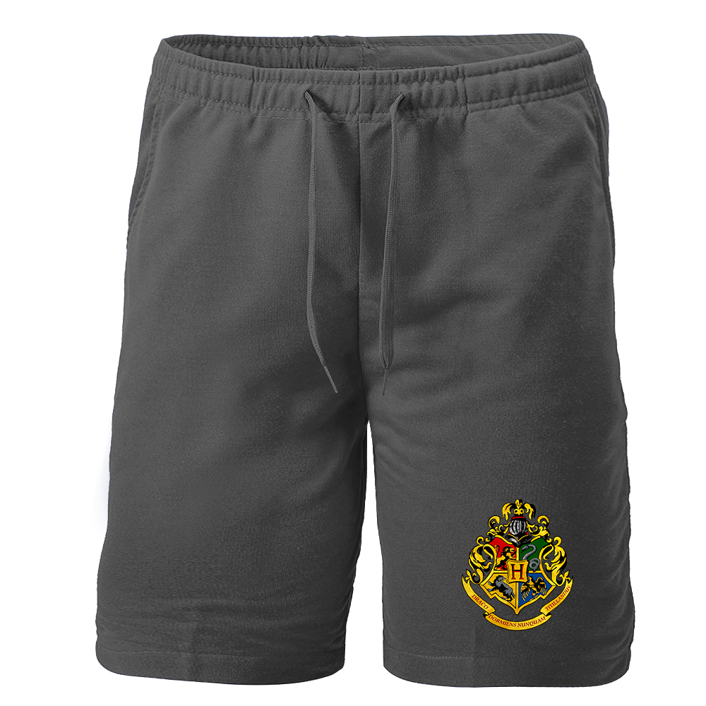 Men's Hogwarts Emblem Harry Potter Movie Athletic Fleece Shorts