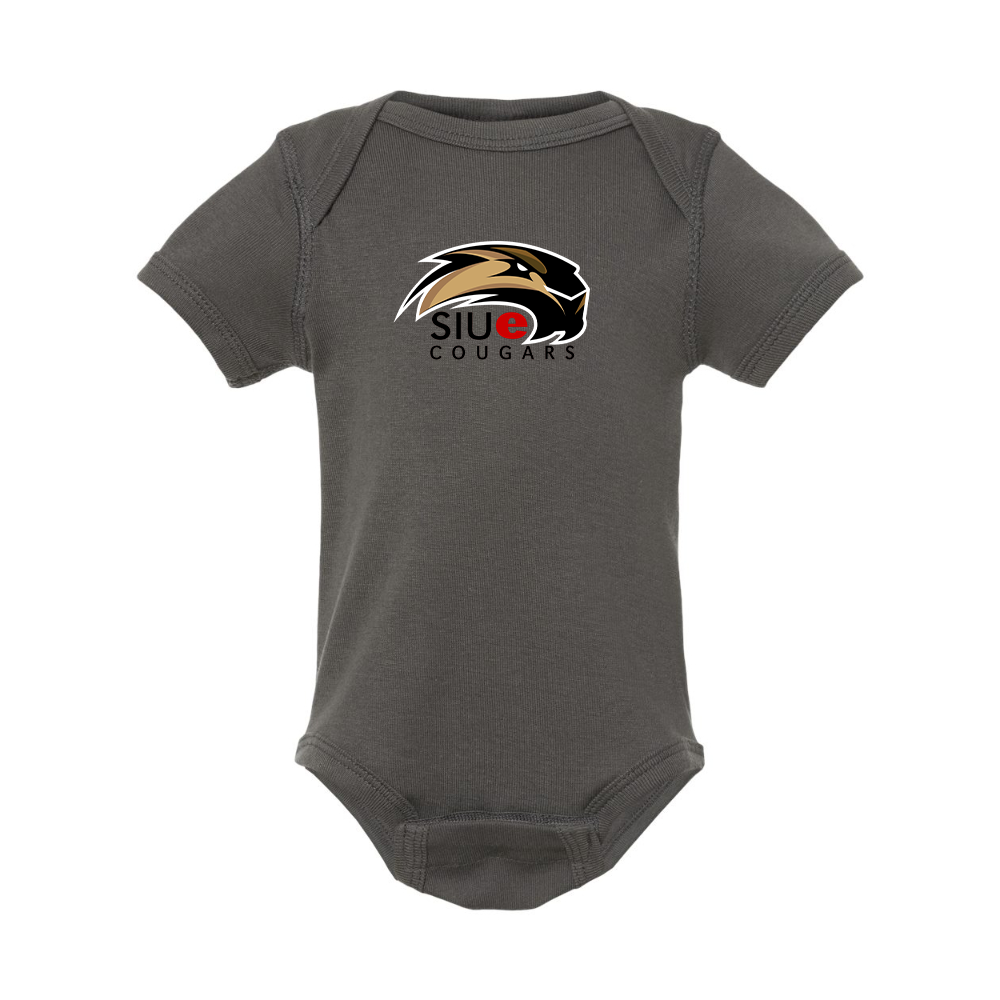 SIU Edwardsville Cougars Logo  Rabbit Skins Infant Baby Rib Bodysuit
