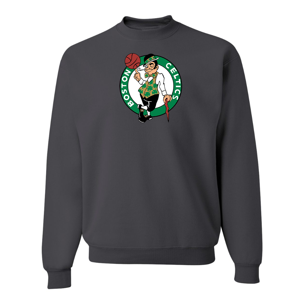 Men's Boston Celtics Logo  JERZEES NuBlend Crewneck Sweatshirt
