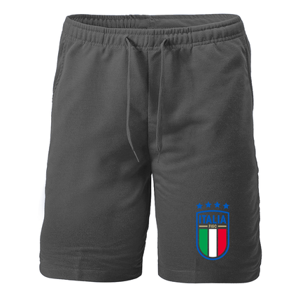 Men's Italy National Soccer Athletic Fleece Shorts