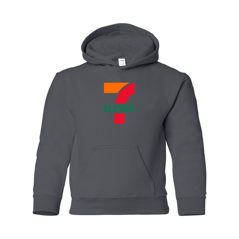 Youth 7 Eleven Logo Gildan Heavy Blend  Hooded Sweatshirt