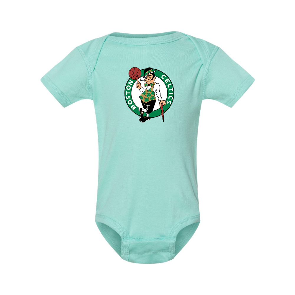 Boston Celtics Logo Rabbit Skins Infant Baby Rib Bodysuit