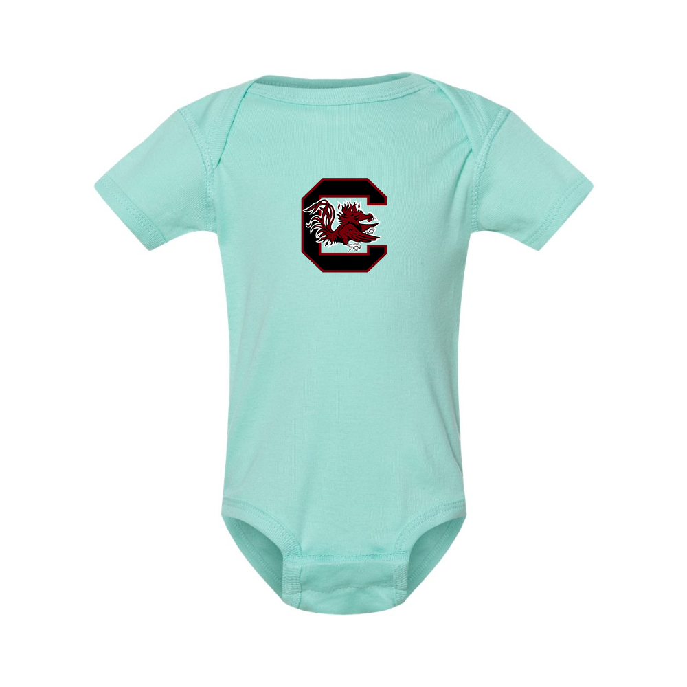 South Carolina Gamecocks Logo Rabbit Skins Infant Baby Rib Bodysuit