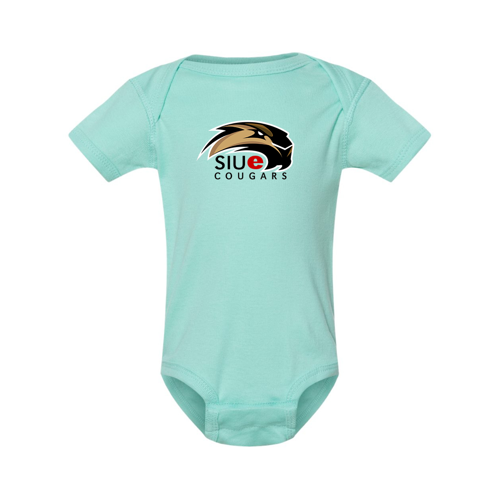SIU Edwardsville Cougars Logo  Rabbit Skins Infant Baby Rib Bodysuit