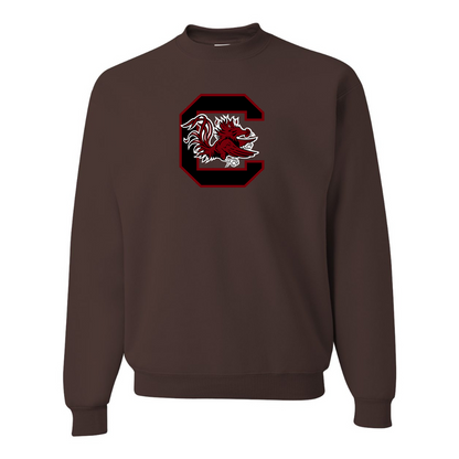 Men's South Carolina Gamecocks Logo  JERZEES NuBlend Crewneck Sweatshirt
