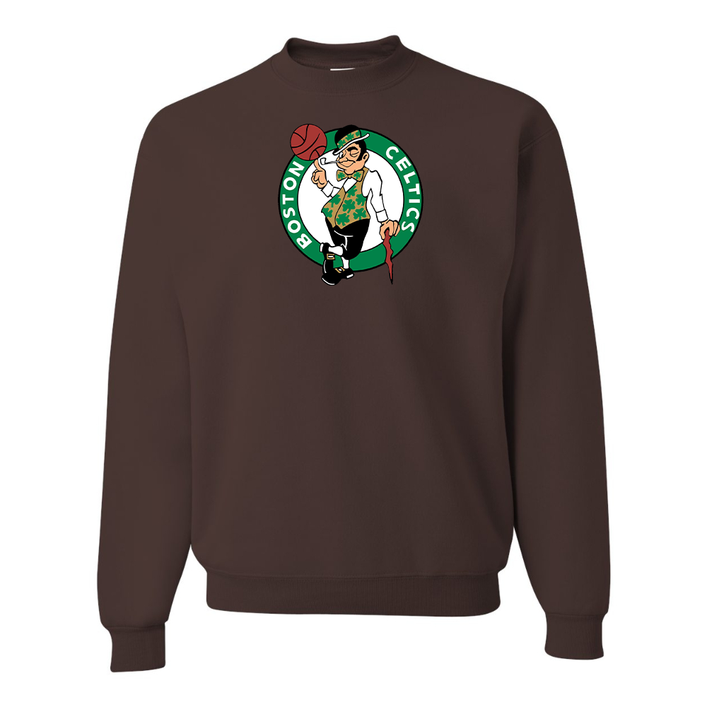 Men's Boston Celtics Logo  JERZEES NuBlend Crewneck Sweatshirt