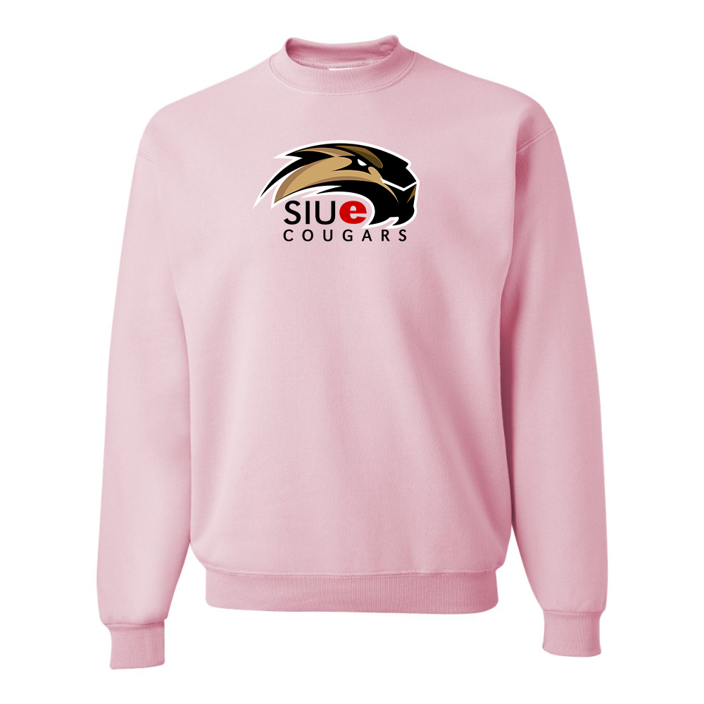 Men's SIU Edwardsville Cougars Logo  JERZEES NuBlend Crewneck Sweatshirt