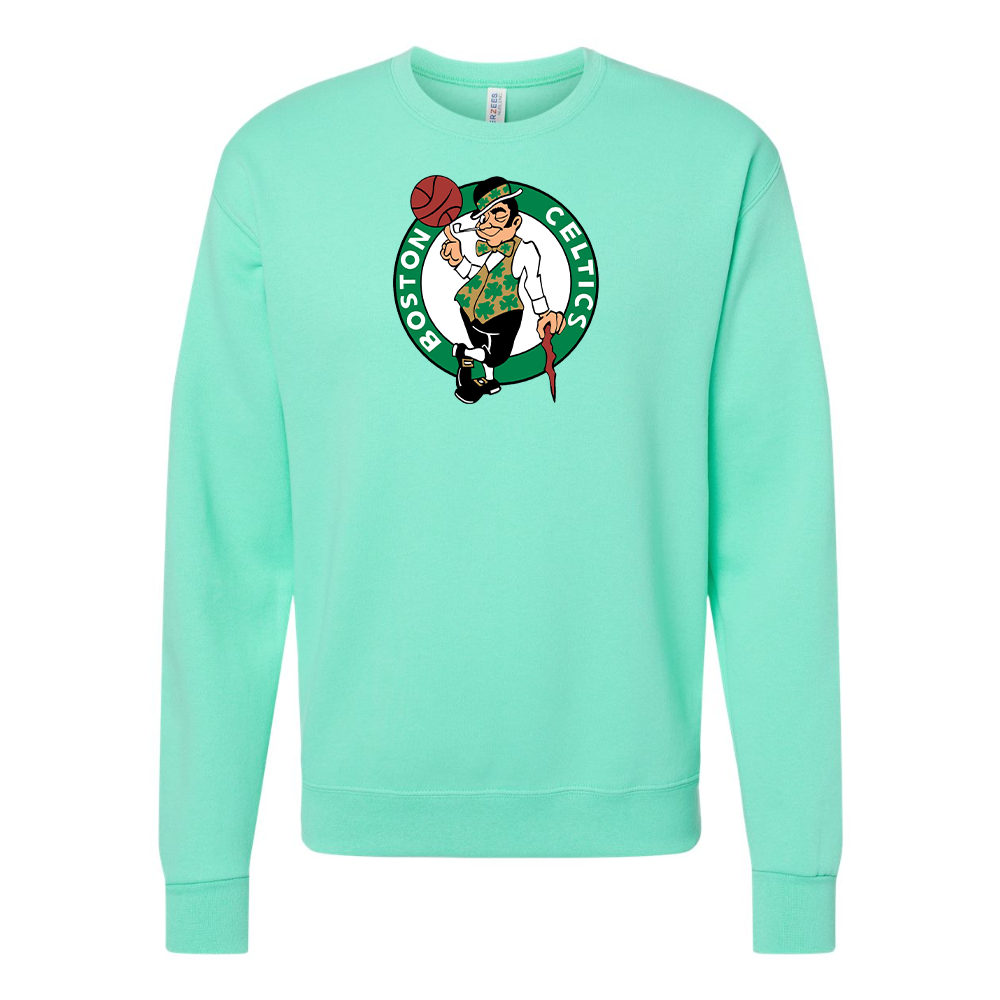 Men's Boston Celtics Logo  JERZEES NuBlend Crewneck Sweatshirt