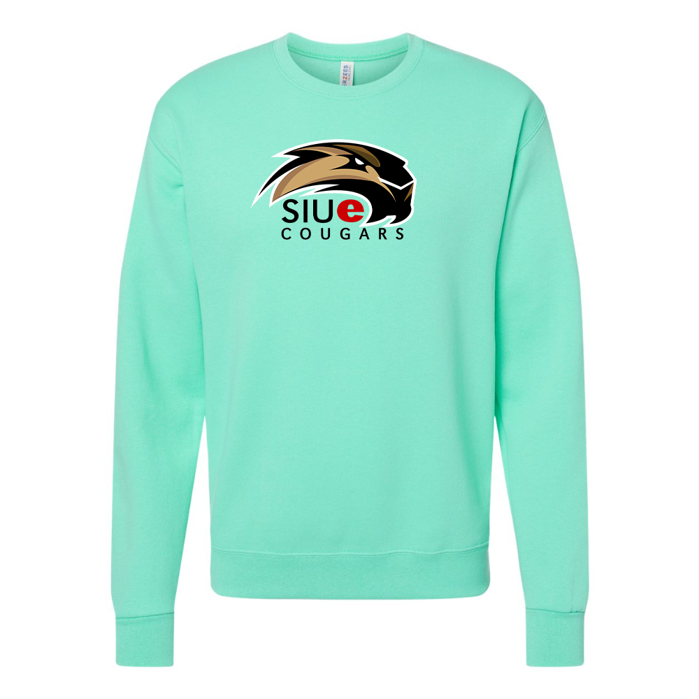 Men's SIU Edwardsville Cougars Logo  JERZEES NuBlend Crewneck Sweatshirt