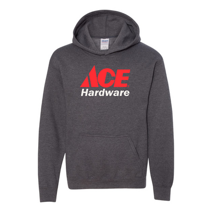 Youth ACE Hardware Logo Gildan Heavy Blend  Hooded Sweatshirt