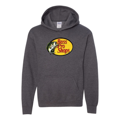 Youth Bass Pro Shops Logo Gildan Heavy Blend  Hooded Sweatshirt