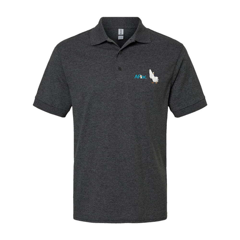 Men's Aflac Logo and Duck Gildan Dry Blend Jersey Polo