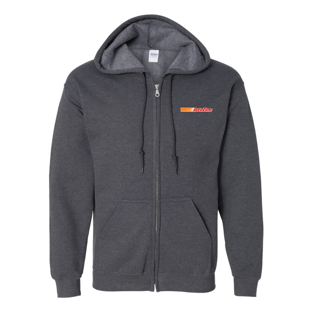 Men's AutoZone Logo Gildan  Heavy Blend Full Zip Hooded Sweatshirt