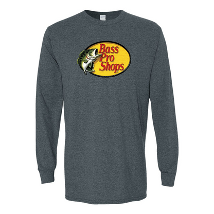 Men's Bass Pro Shops Logo Gildan Heavy Cotton Long Sleeve T-Shirt