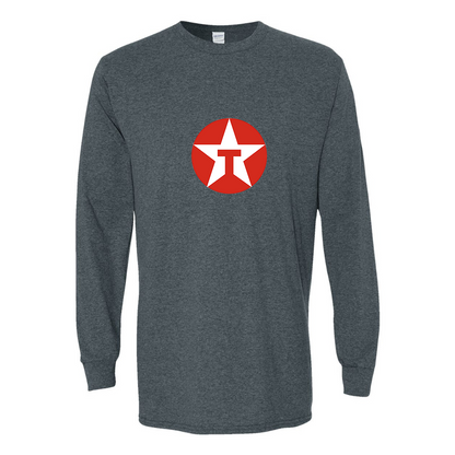 Men's Texaco Logo Gildan Heavy Cotton Long Sleeve T-Shirt