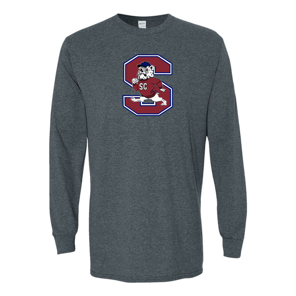 Men's South Carolina State Bulldogs Logo Gildan Heavy Cotton Long Sleeve T-Shirt