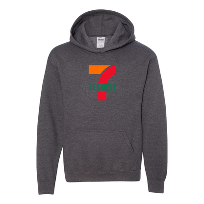 Youth 7 Eleven Logo Gildan Heavy Blend  Hooded Sweatshirt