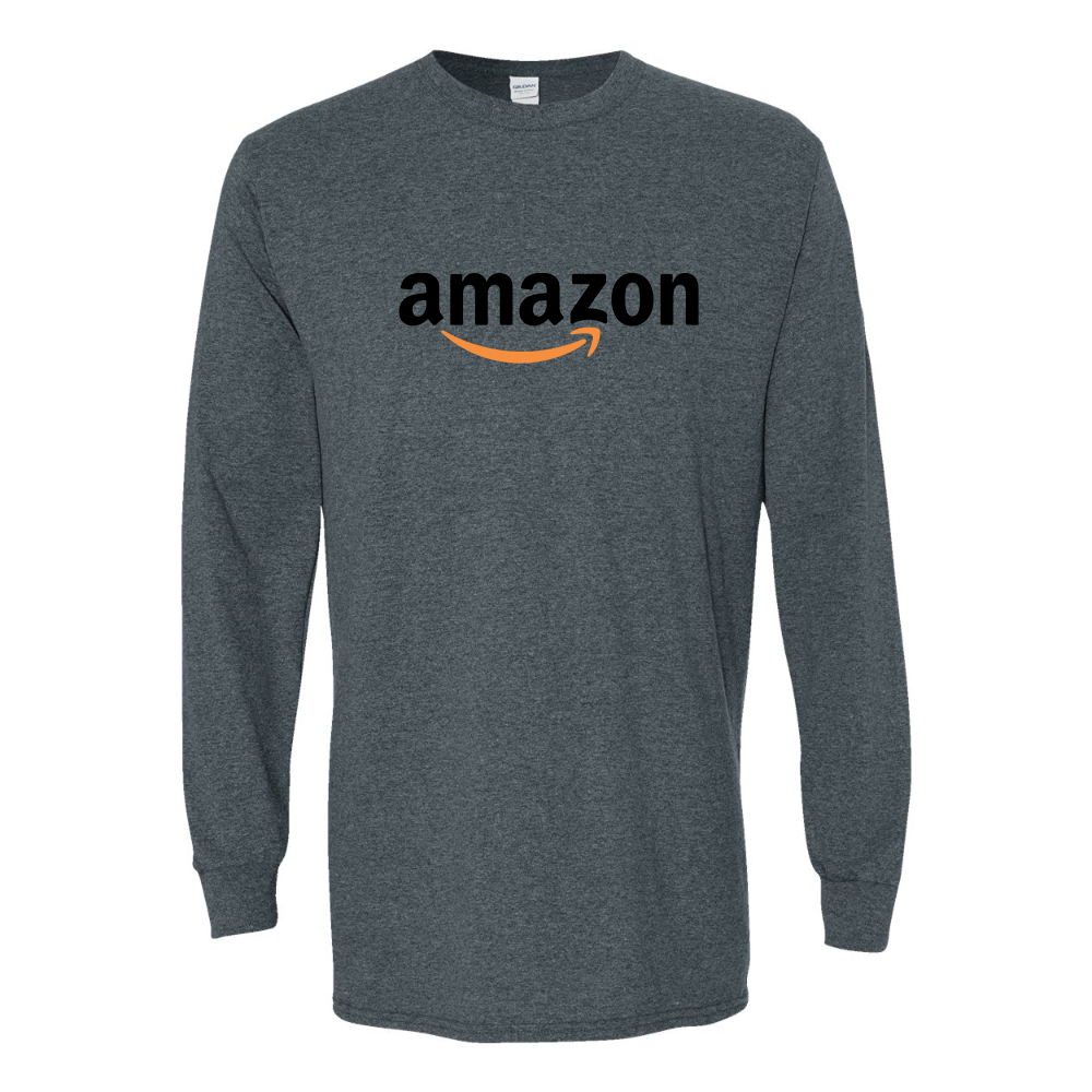 Men's Amazon Logo Gildan Heavy Cotton Long Sleeve T-Shirt