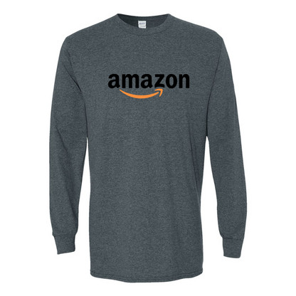 Men's Amazon Logo Gildan Heavy Cotton Long Sleeve T-Shirt