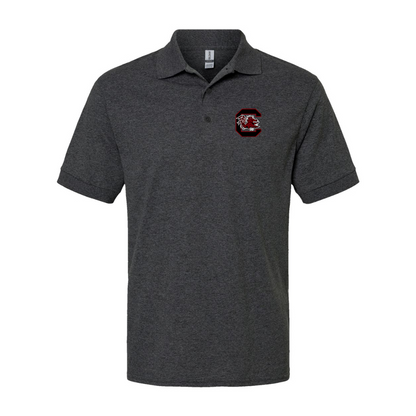 Men's South Carolina Gamecocks Logo Gildan Dry Blend Jersey Polo