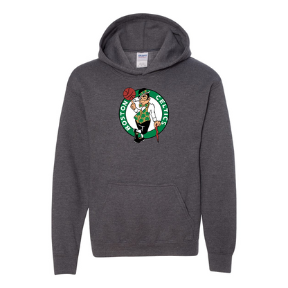 Youth Boston Celtics Logo Gildan Heavy Blend  Hooded Sweatshirt