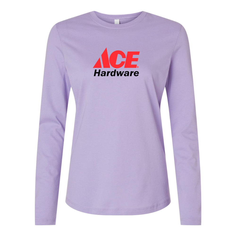 BELLA CANVAS Women’s ACE Hardware Logo Jersey Long Sleeve Tee