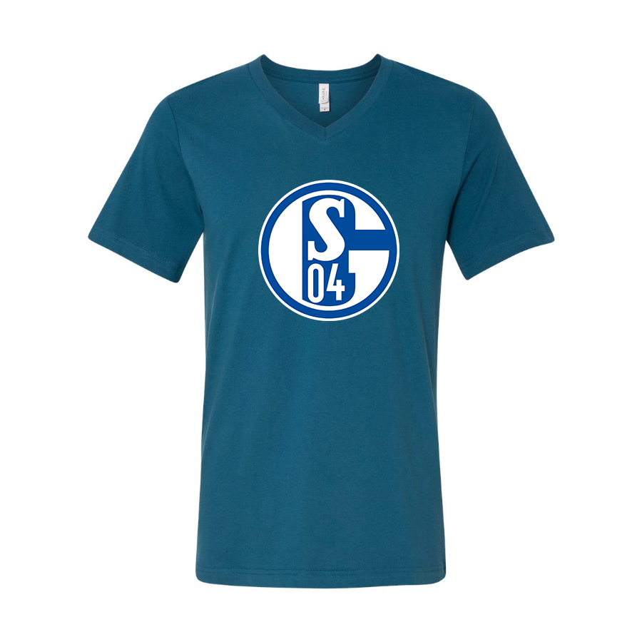 Men’s  Schalke 04 FC - BELLA + CANVAS - Jersey V-Neck Tee - 3005