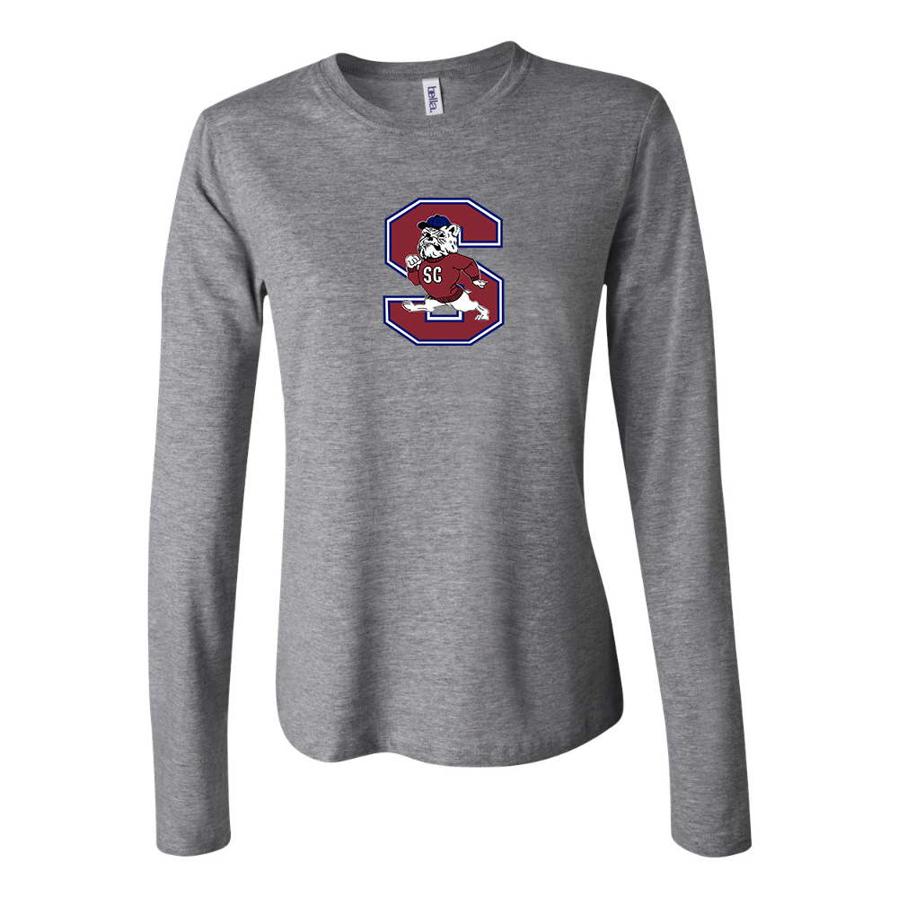 BELLA CANVAS Women’s South Carolina State Bulldogs Logo Jersey Long Sleeve Tee