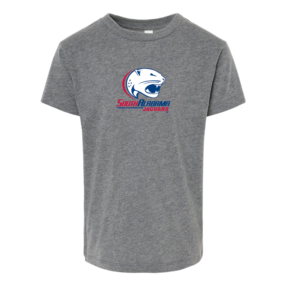 South Alabama Jaguars Logo BELLA  CANVAS Toddler Jersey Tee