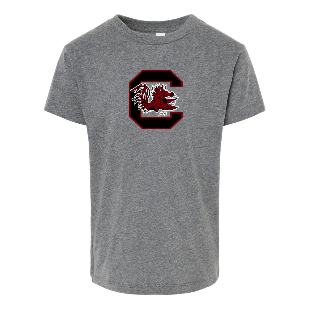 South Carolina Gamecocks Logo BELLA  CANVAS Toddler Jersey Tee