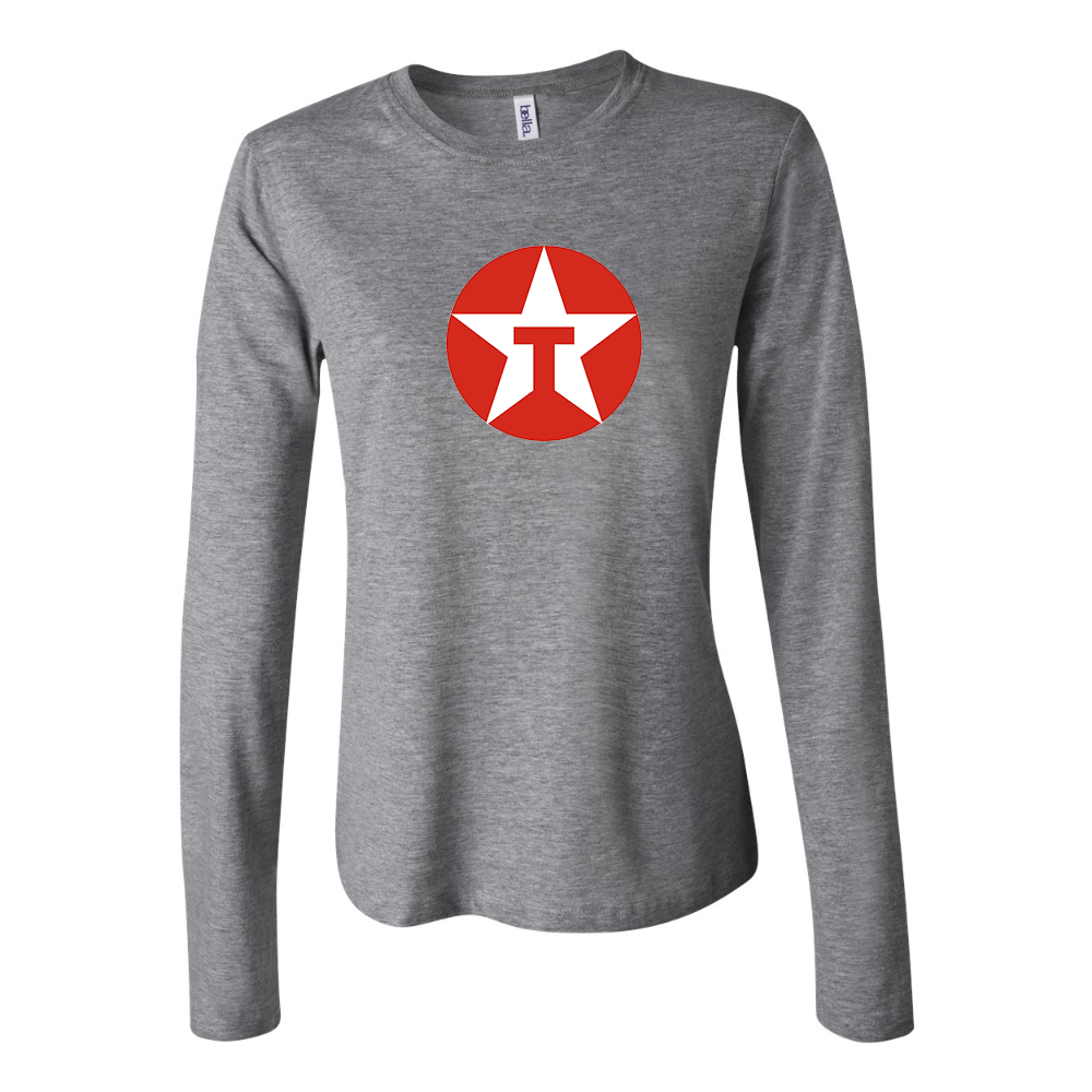 BELLA CANVAS Women’s Texaco Logo Jersey Long Sleeve Tee