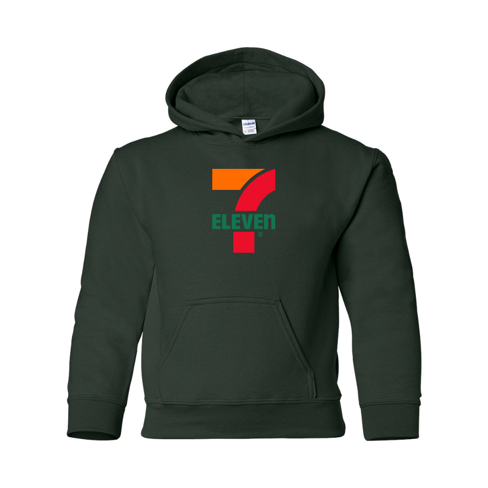Youth 7 Eleven Logo Gildan Heavy Blend  Hooded Sweatshirt