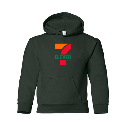 Youth 7 Eleven Logo Gildan Heavy Blend  Hooded Sweatshirt