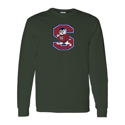 Men's South Carolina State Bulldogs Logo Gildan Heavy Cotton Long Sleeve T-Shirt