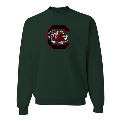 Men's South Carolina Gamecocks Logo  JERZEES NuBlend Crewneck Sweatshirt