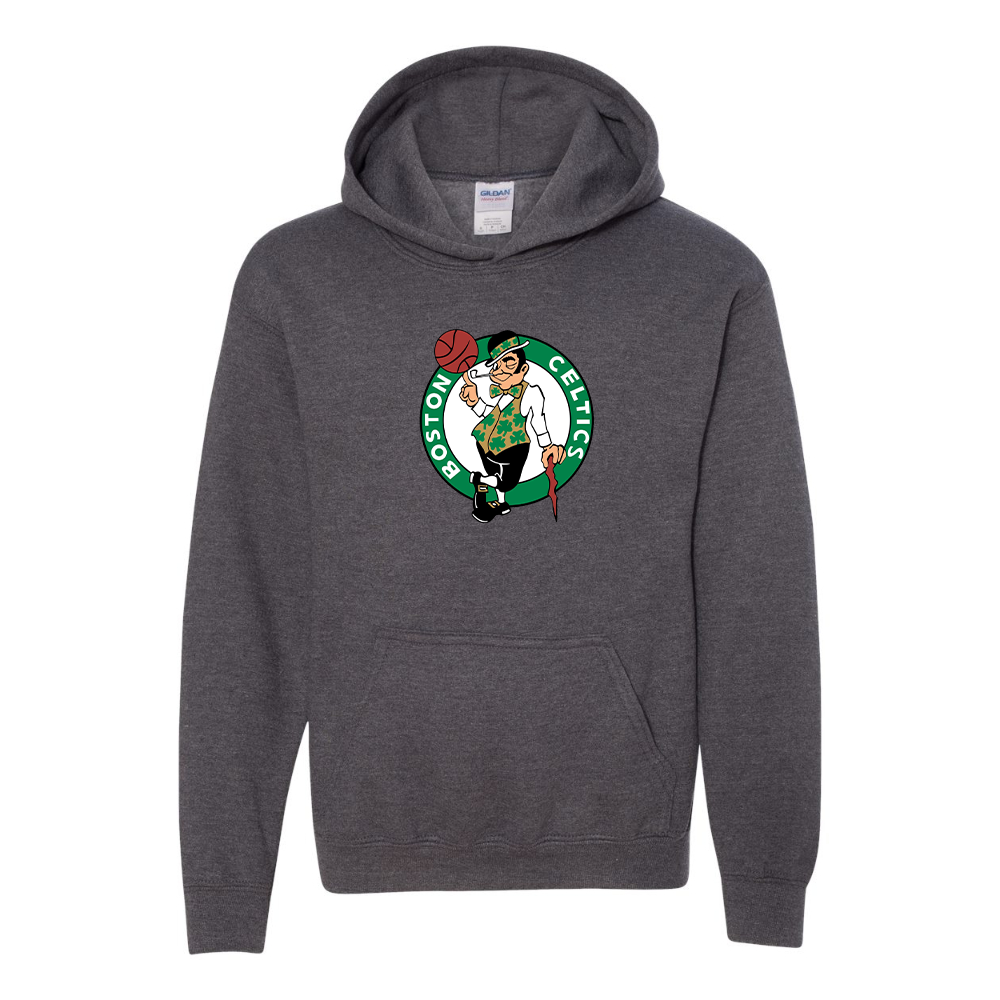 Youth Boston Celtics Logo Gildan Heavy Blend  Hooded Sweatshirt