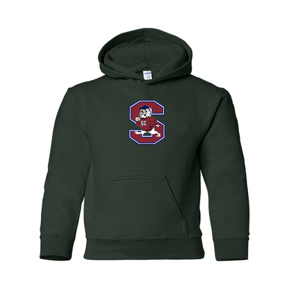 Youth South Carolina State Bulldogs Logo Gildan Heavy Blend  Hooded Sweatshirt