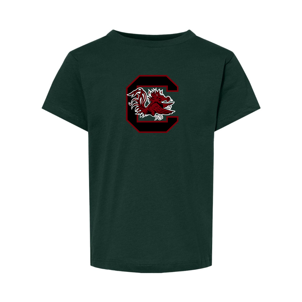 South Carolina Gamecocks Logo BELLA  CANVAS Toddler Jersey Tee