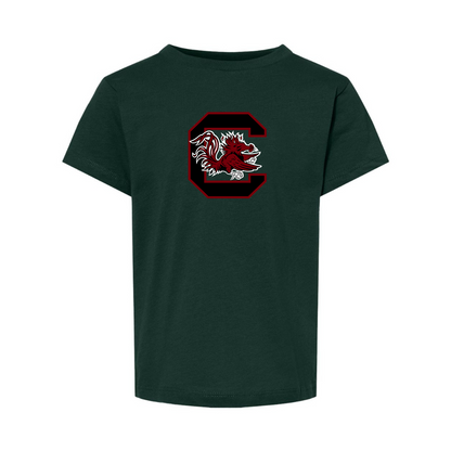 South Carolina Gamecocks Logo BELLA  CANVAS Toddler Jersey Tee