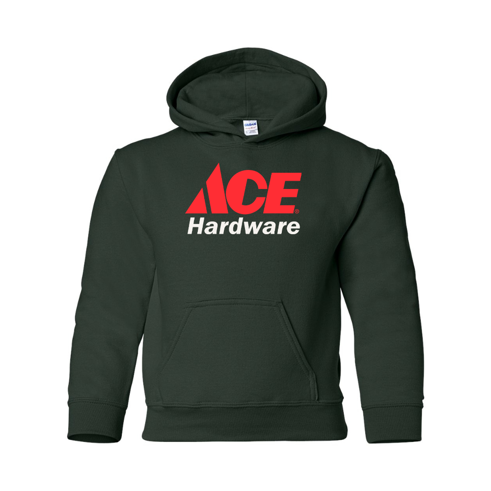 Youth ACE Hardware Logo Gildan Heavy Blend  Hooded Sweatshirt