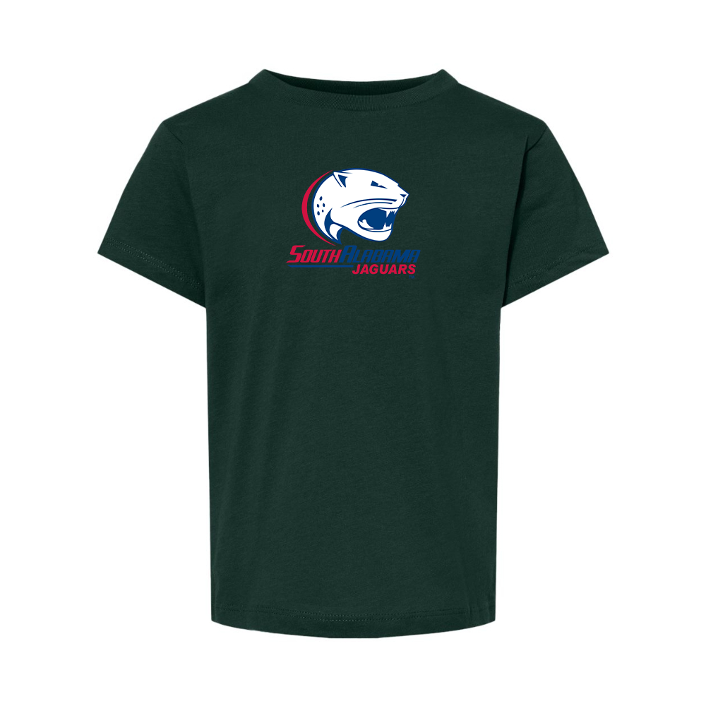 South Alabama Jaguars Logo BELLA  CANVAS Toddler Jersey Tee