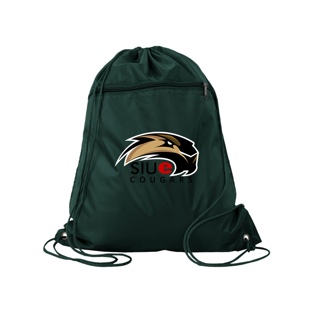 SIU Edwardsville Cougars Logo Q-Tees - Polyester Cinchpack