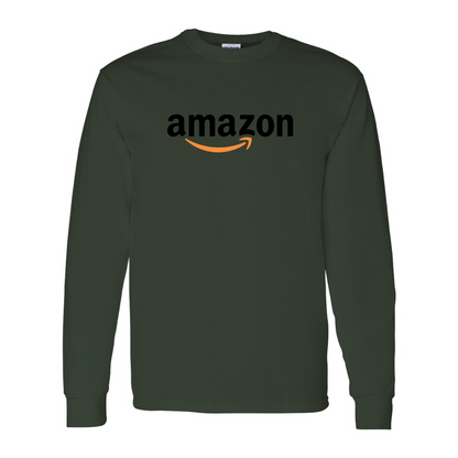 Men's Amazon Logo Gildan Heavy Cotton Long Sleeve T-Shirt