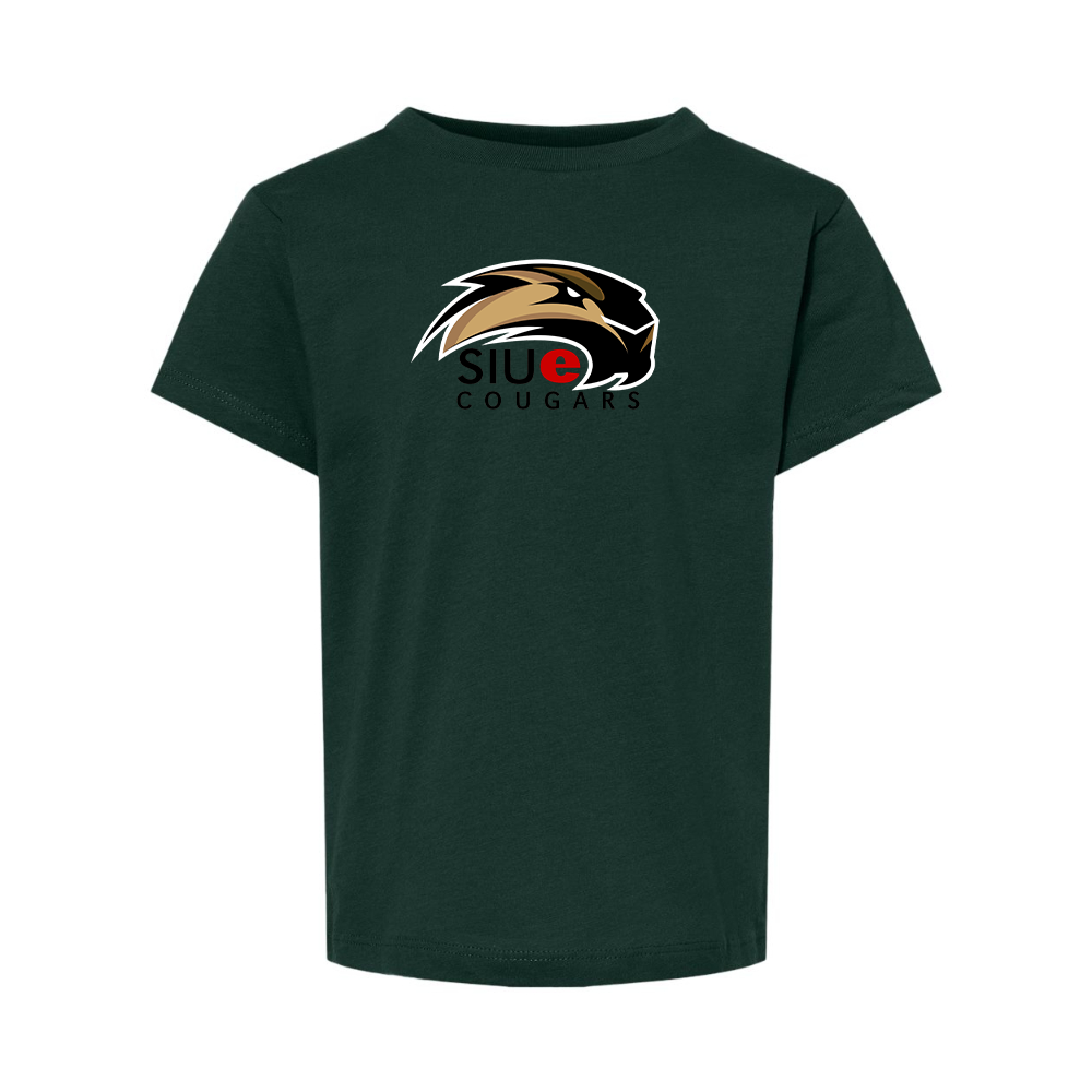 SIU Edwardsville Cougars Logo BELLA  CANVAS Toddler Jersey Tee