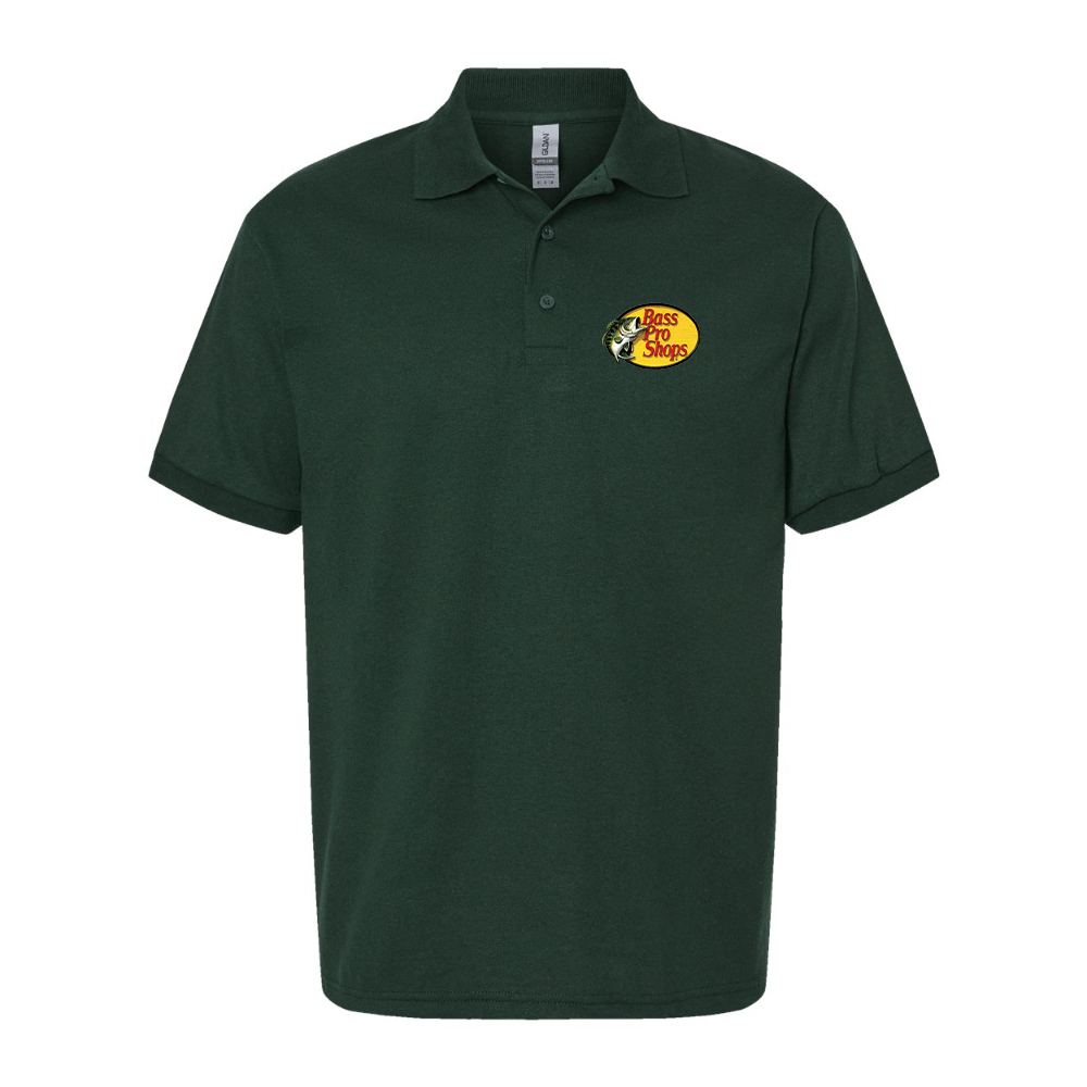 Men's Bass Pro Shops Logo Gildan Dry Blend Jersey Polo