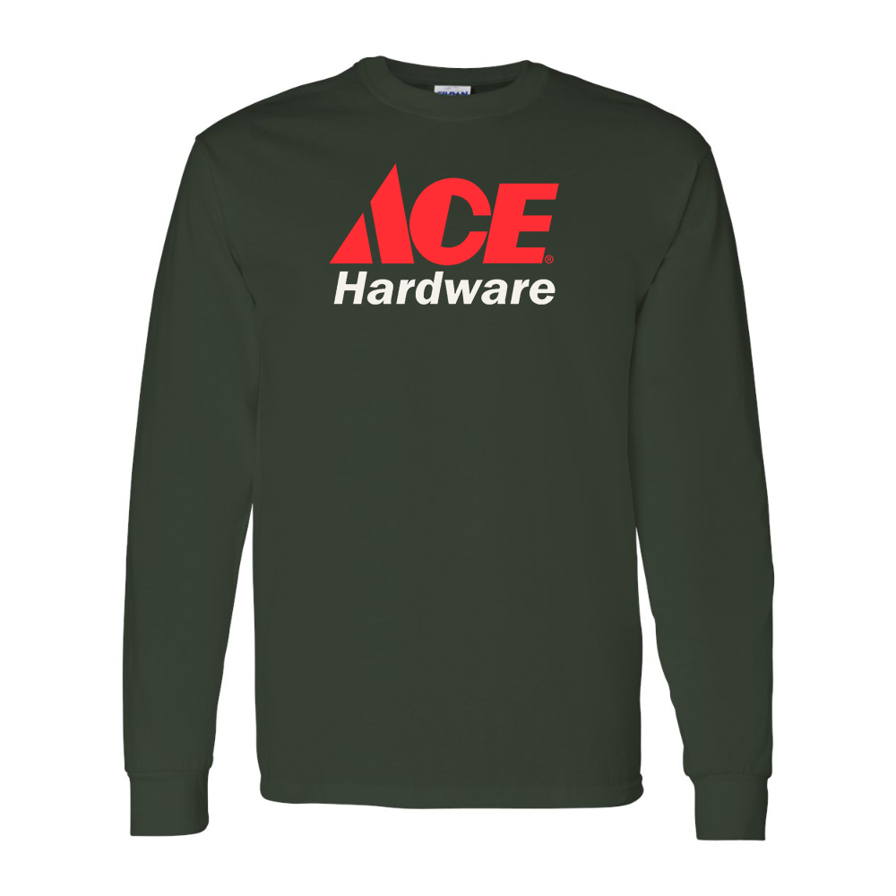 Men's ACE Hardware Logo Gildan Heavy Cotton Long Sleeve T-Shirt