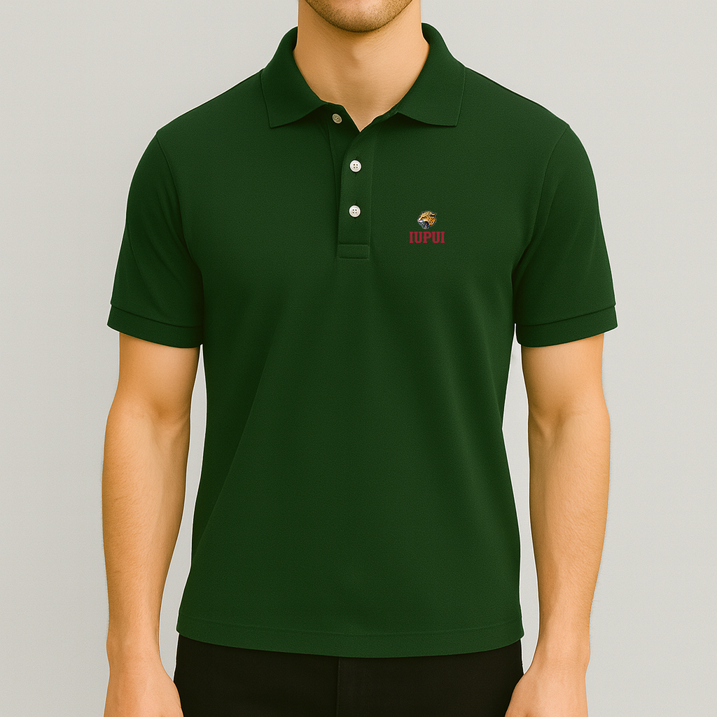Men's IUPUI Jaguars Logo Dry Blend Polo